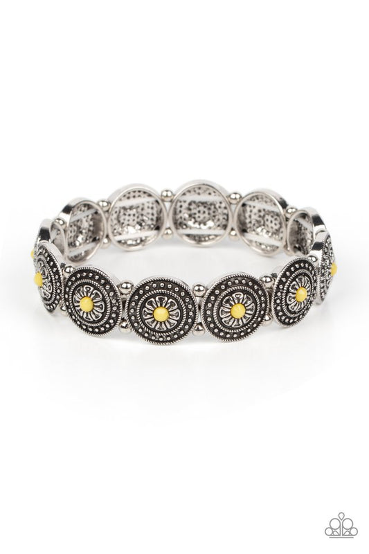 Granada Garden Party - Yellow - Paparazzi Bracelet Image