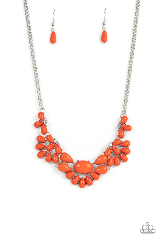 Secret GARDENISTA - Orange - Paparazzi Necklace Image