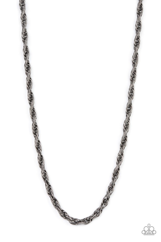Pit Stop - Black - Paparazzi Necklace Image
