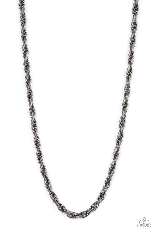 Pit Stop - Black - Paparazzi Necklace Image