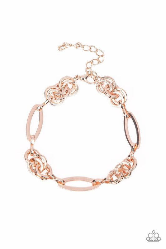 Chic Charmer - Rose Gold - Paparazzi Bracelet Image