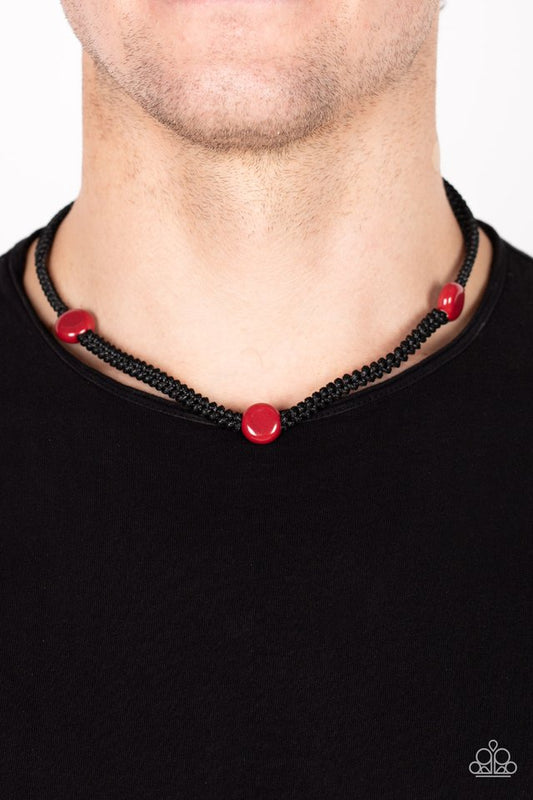 SoCal Style - Red - Paparazzi Necklace Image