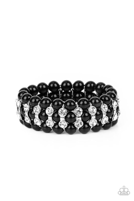 Eiffel Tower Elegance - Black - Paparazzi Bracelet Image