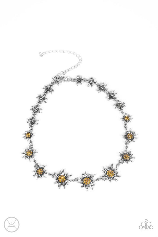 Get Up and GROW - Yellow - Paparazzi Necklace Image