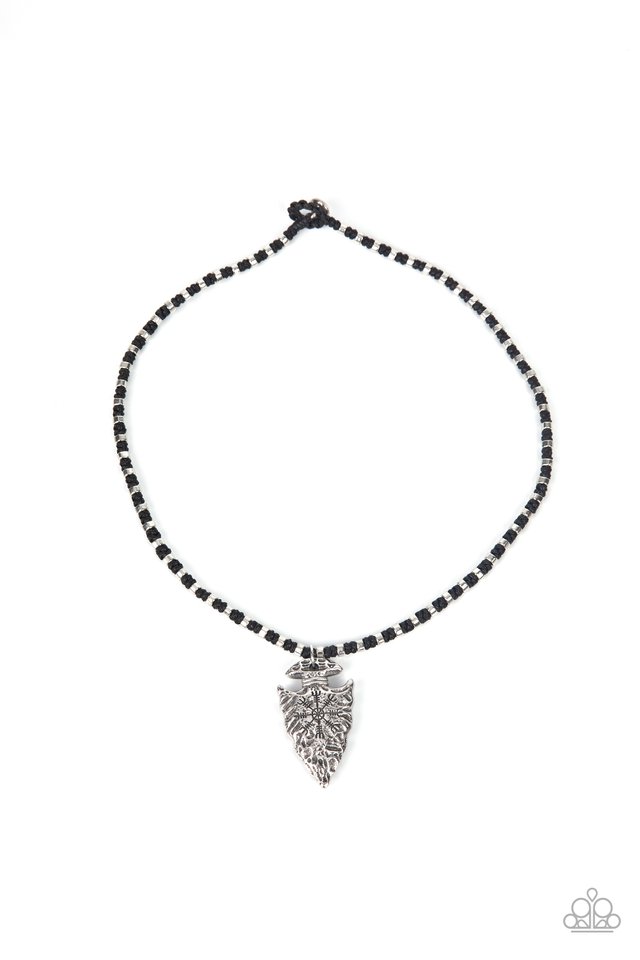​Get Your ARROWHEAD in the Game - Black - Paparazzi Necklace Image