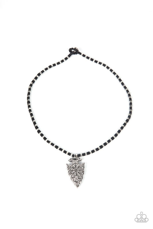 ​Get Your ARROWHEAD in the Game - Black - Paparazzi Necklace Image