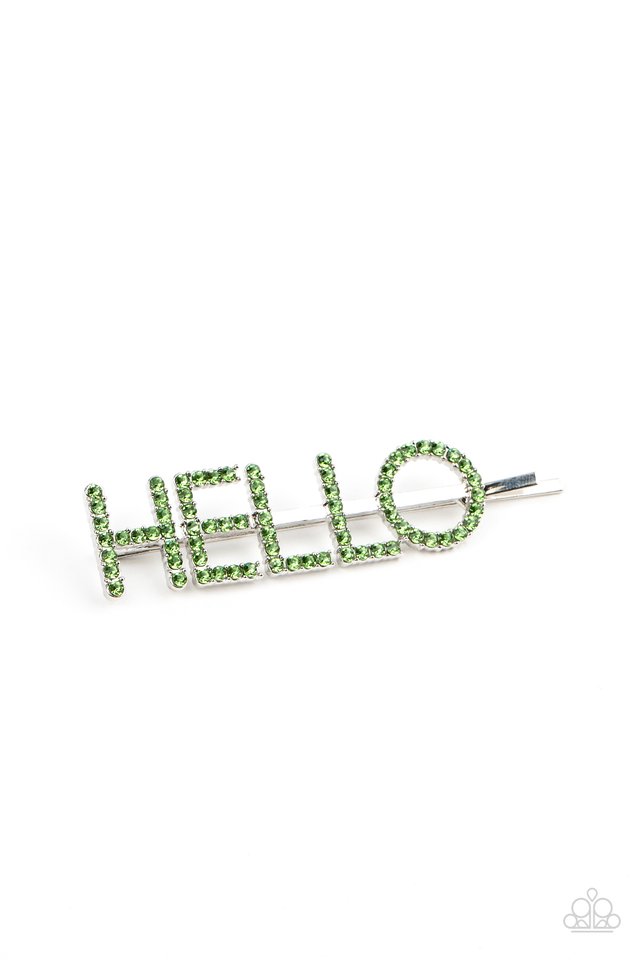 Hello There - Green - Paparazzi Hair Accessories Image