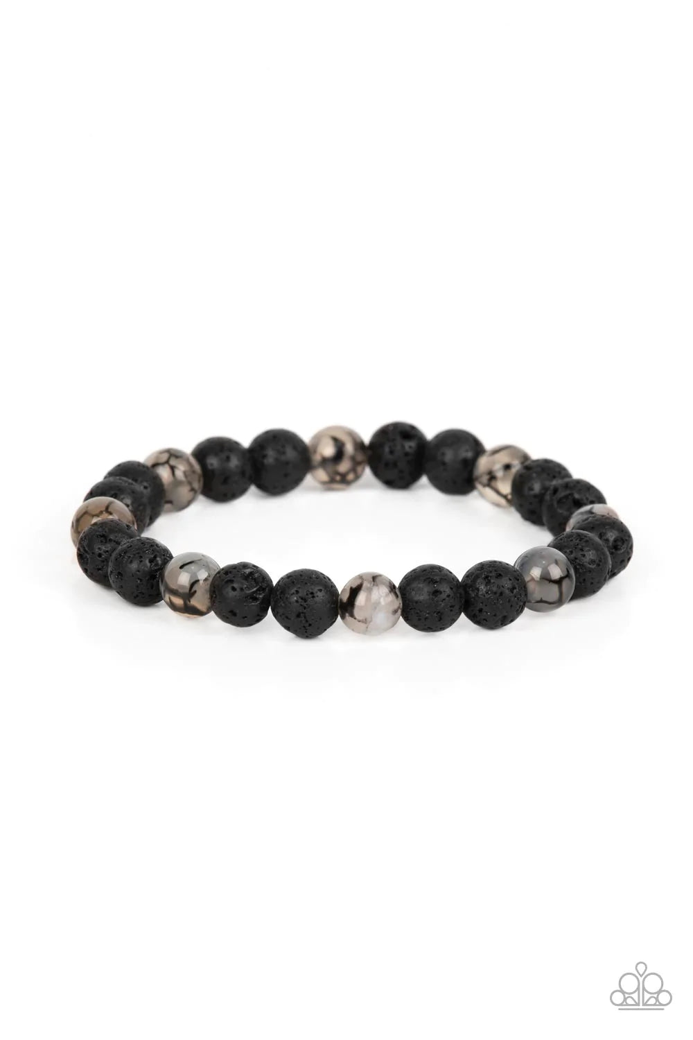 Paparazzi Bracelet ~ Molten Mogul - Black
