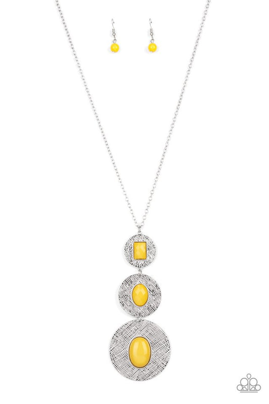 Talisman Trendsetter - Yellow - Paparazzi Necklace Image