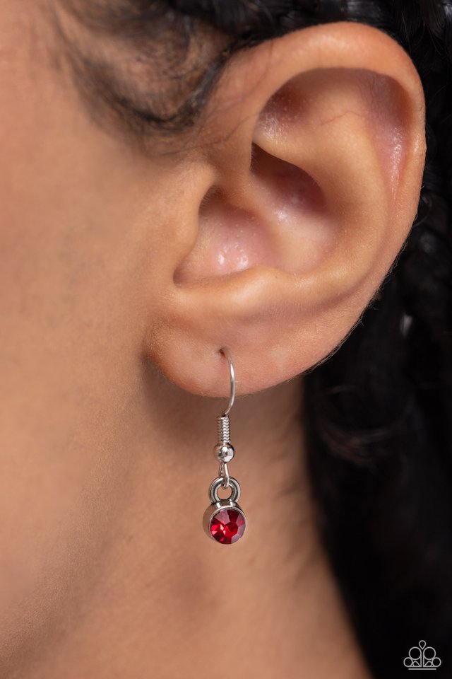 Dicey Demure - Red - Paparazzi Necklace Image