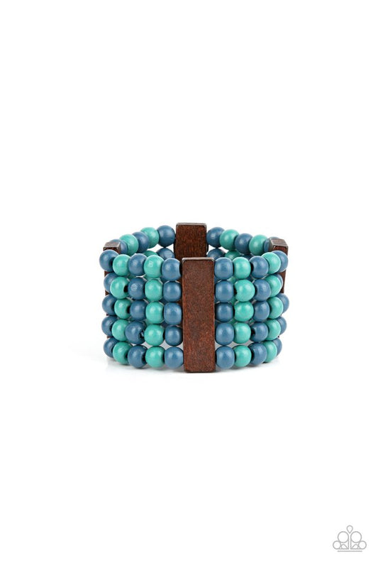 Island Soul - Blue - Paparazzi Bracelet Image