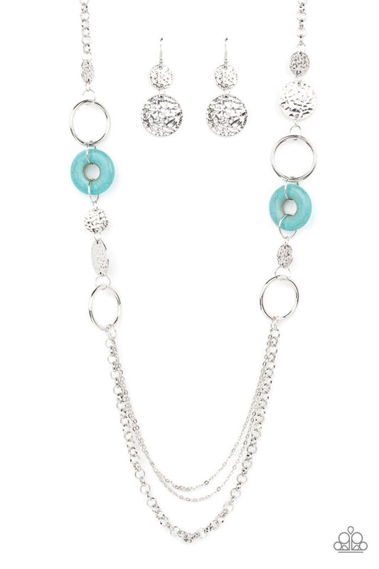 Grounded Glamour - Blue - Paparazzi Necklace Image