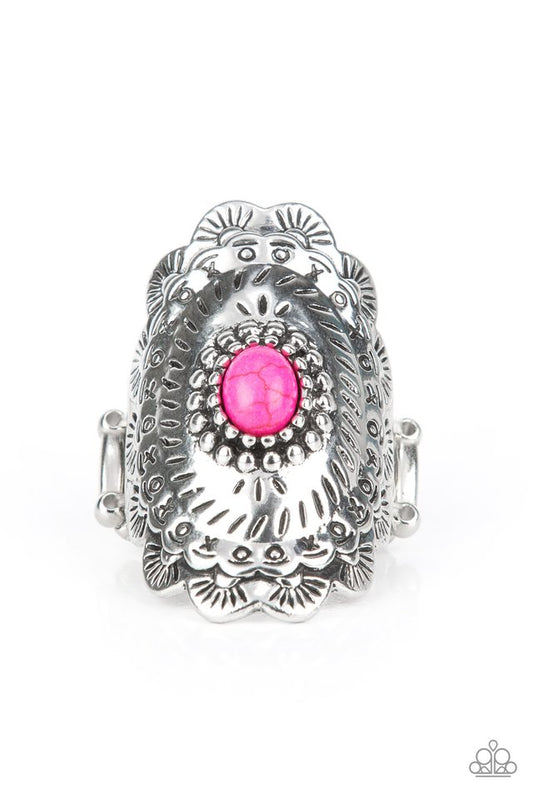 Sagebrush Sea - Pink - Paparazzi Ring Image