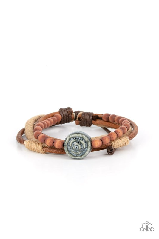 Existential Earth Child - Blue - Paparazzi Bracelet Image