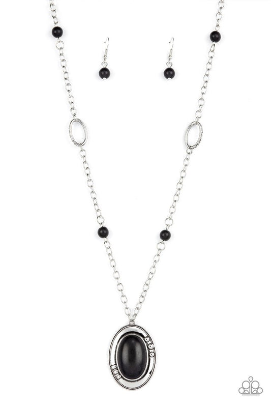 Mojave Meditation - Black - Paparazzi Necklace Image