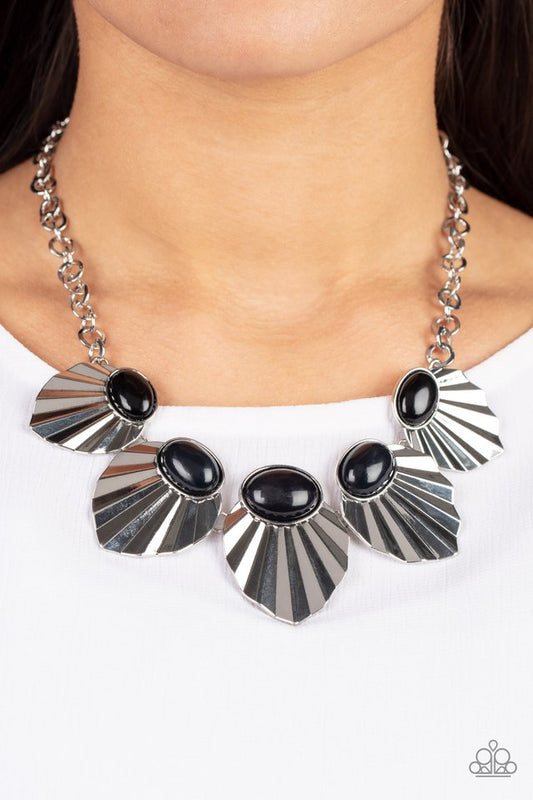 Fearlessly Ferocious - Black - Paparazzi Necklace Image