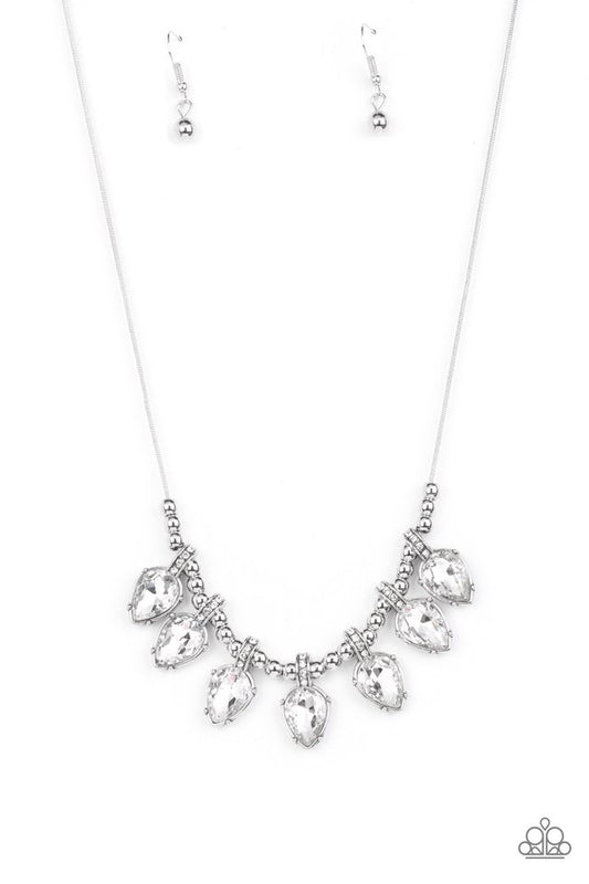 Crown Jewel Couture - White - Paparazzi Necklace Image