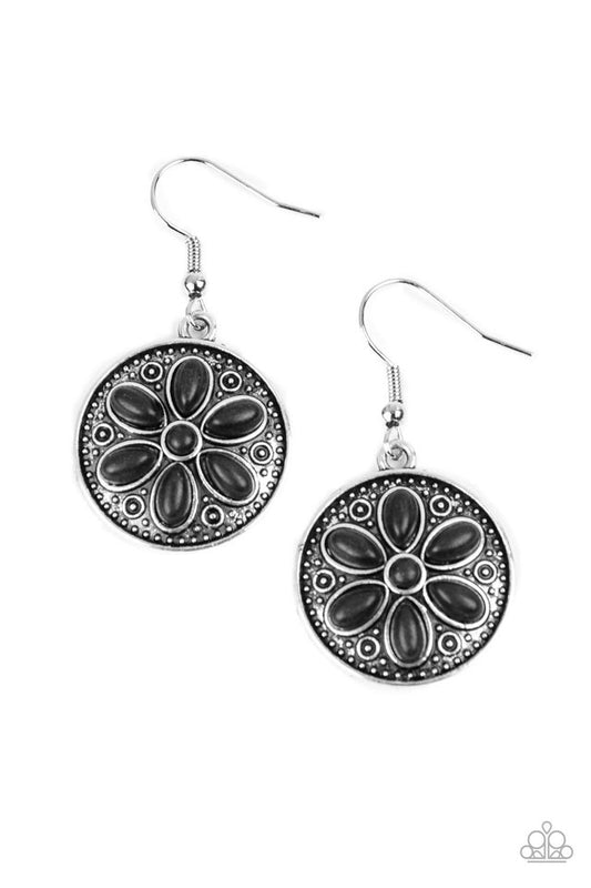 Saguaro Spring - Black - Paparazzi Earring Image