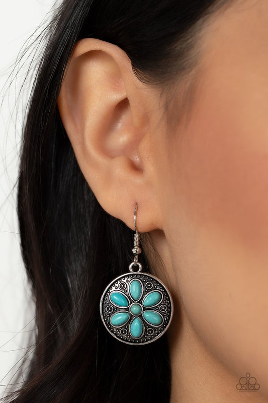 Saguaro Spring - Blue - Paparazzi Earring Image