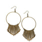 The Little Dipper - Brass - Paparazzi Earring Image