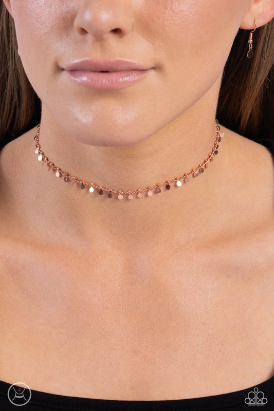 Spotlight Spunk - Copper - Paparazzi Necklace Image