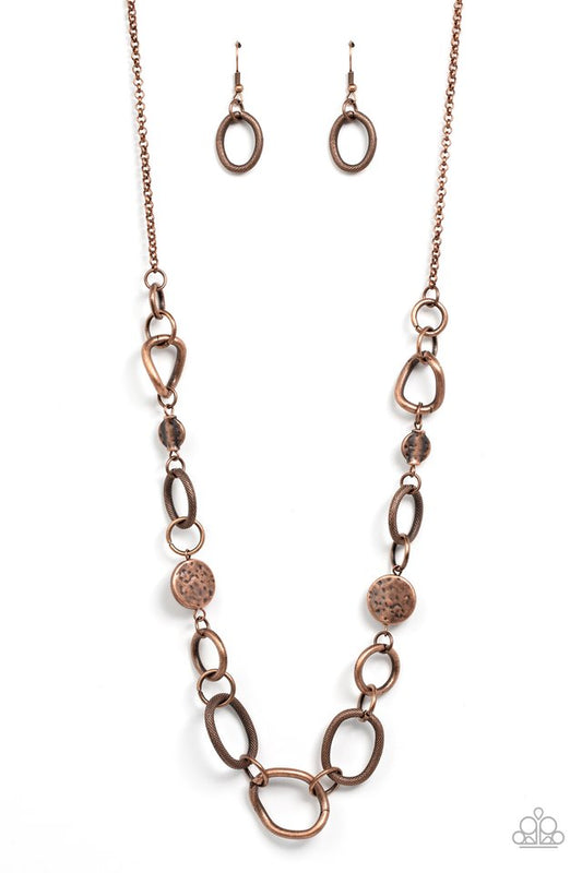 ​Industrial Intentions - Copper - Paparazzi Necklace Image