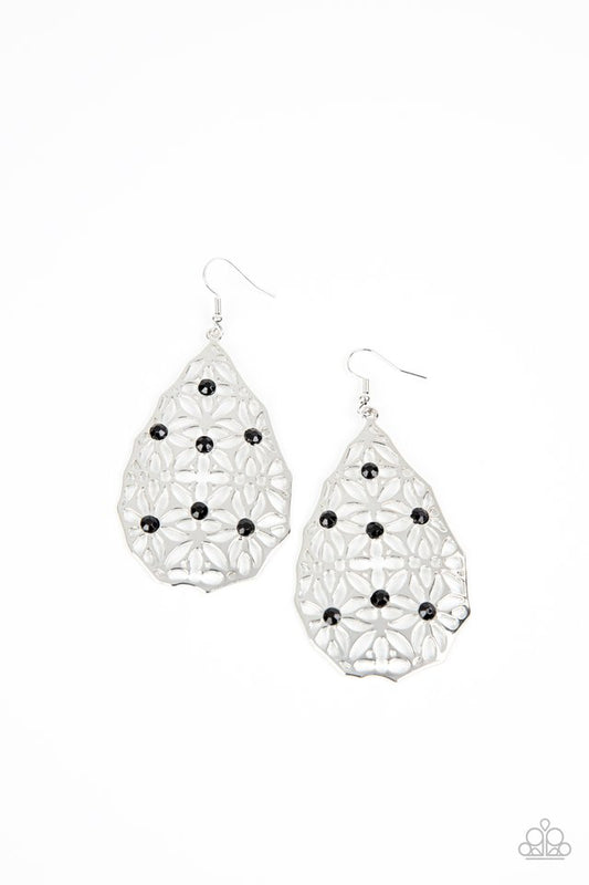 Delightfully Daisy - Black - Paparazzi Earring Image