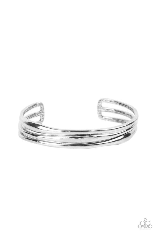 Level With Me - Silver - Paparazzi Bracelet Image