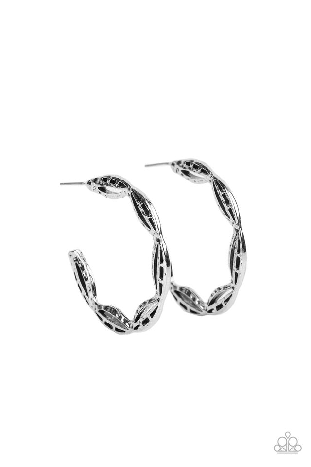 Eco Express - Silver - Paparazzi Earring Image