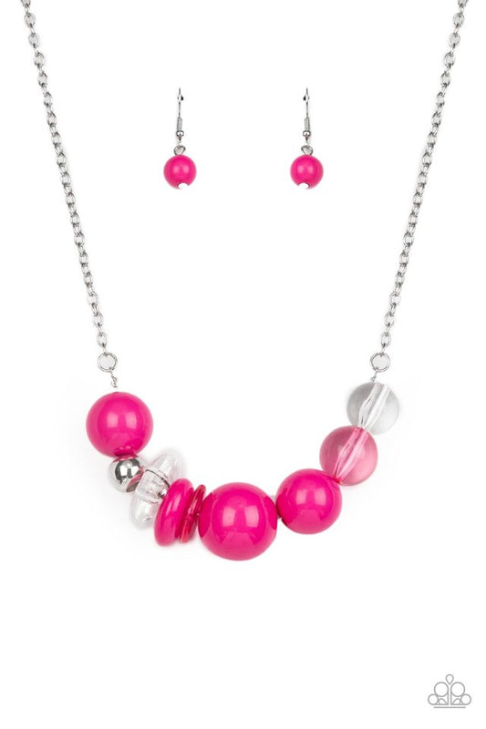 Bauble Bonanza - Pink - Paparazzi Necklace Image