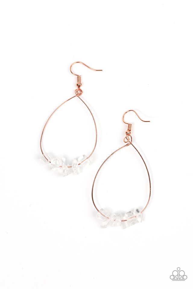 South Beach Serenity - Copper - Paparazzi Earring Image