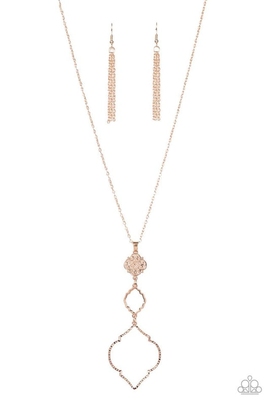 Marrakesh Mystery - Rose Gold - Paparazzi Necklace Image