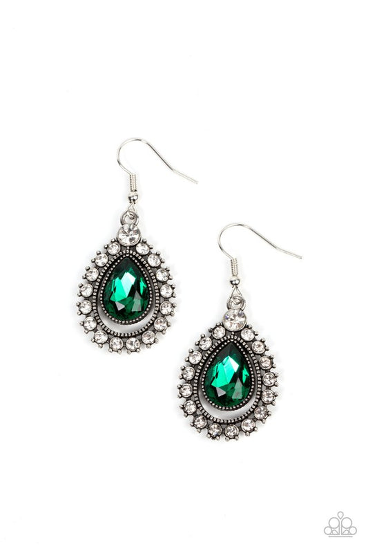 Divinely Duchess - Green - Paparazzi Earring Image