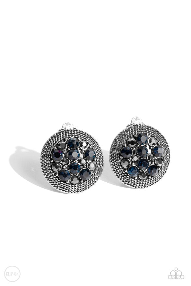 Stellar Status - Blue - Paparazzi Earring Image