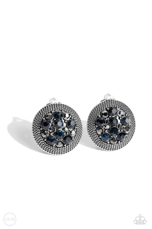 Stellar Status - Blue - Paparazzi Earring Image