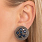 Stellar Status - Blue - Paparazzi Earring Image