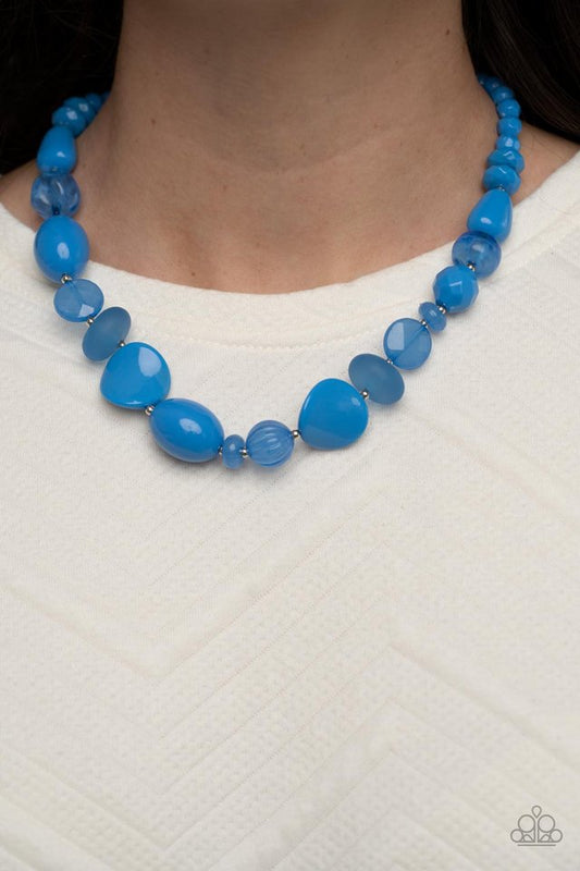 Tropical Tsunami - Blue - Paparazzi Necklace Image