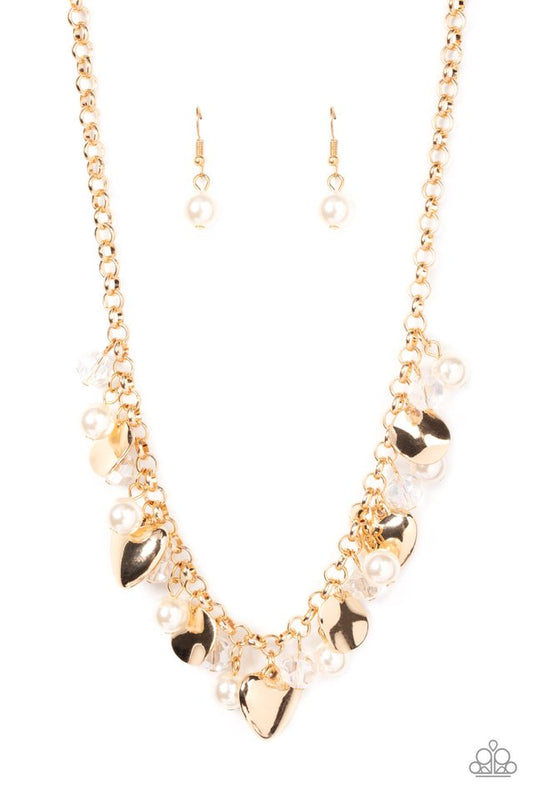 ​True Loves Trove - Gold - Paparazzi Necklace Image