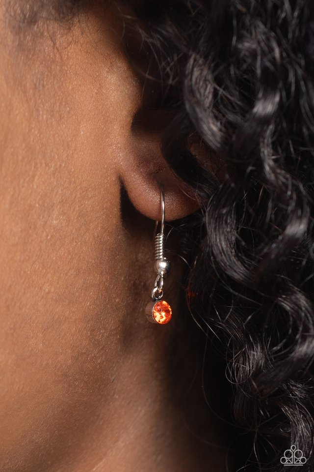 Minimal EFFORTLESS - Orange - Paparazzi Necklace Image