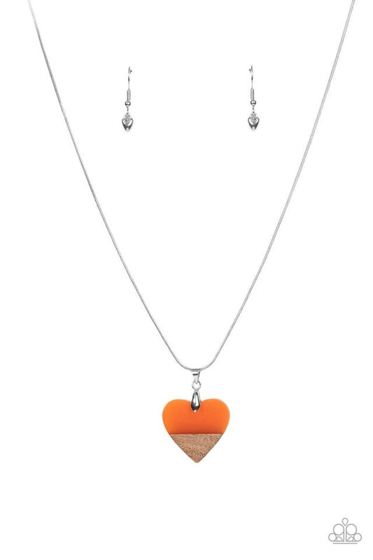 You Complete Me - Orange - Paparazzi Necklace Image