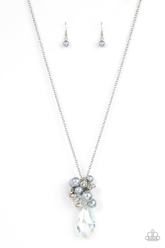 ​Drip Drop Dazzle - Silver - Paparazzi Necklace Image