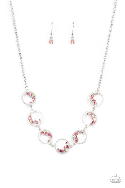 Blissfully Bubbly - Pink - Paparazzi Necklace Image