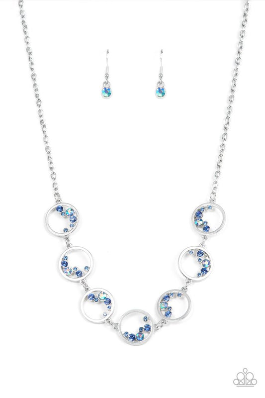 Blissfully Bubbly - Blue - Paparazzi Necklace Image
