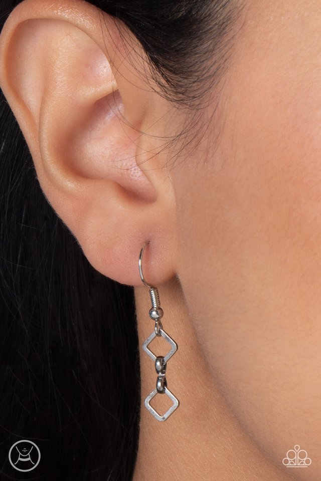 A-Frame A-Game - Silver - Paparazzi Necklace Image