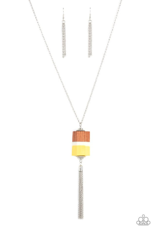 Reel It In - Yellow - Paparazzi Necklace Image
