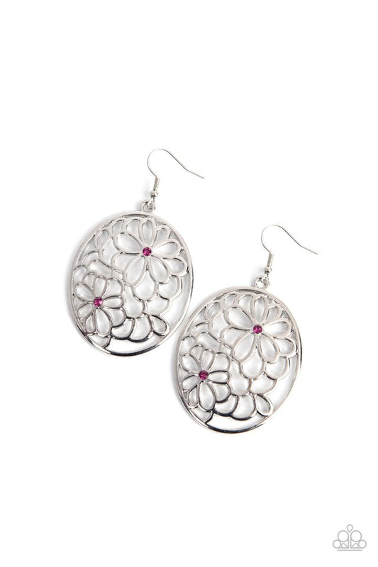 Meadow Maiden - Pink - Paparazzi Earring Image