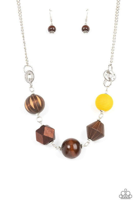Eco Extravaganza - Yellow - Paparazzi Necklace Image