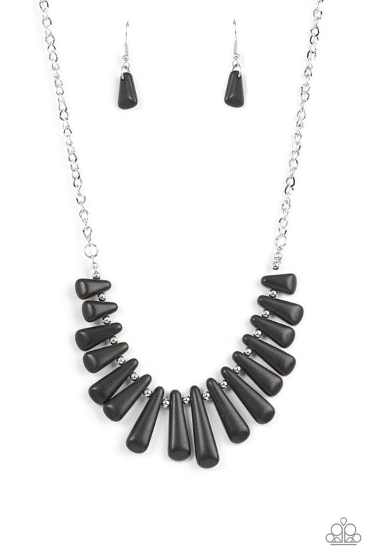 Mojave Empress - Black - Paparazzi Necklace Image