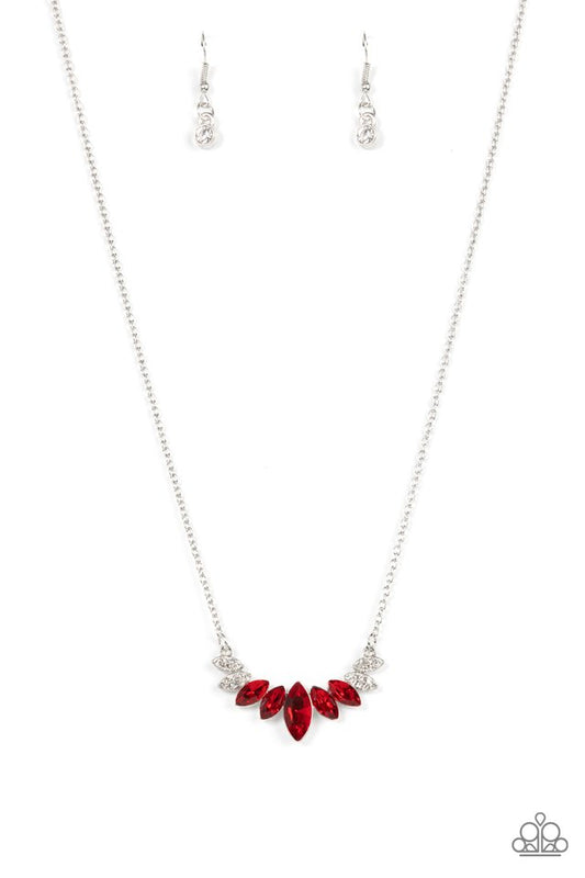 One Empire at a Time - Red - Paparazzi Necklace Image