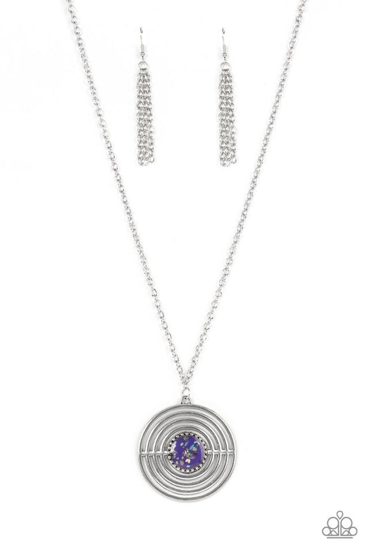 Targeted Tranquility - Purple - Paparazzi Necklace Image